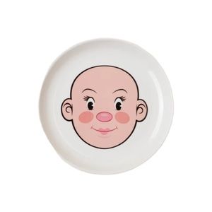 - Fred Ms Food Face plate ceramic uncommon goods
